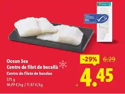Lidl OCEAN SEA Centre de filet de bacallà oferta