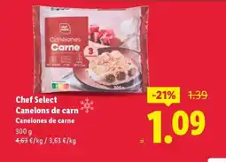 Lidl CHEF SELECT Canelons de carn oferta