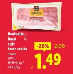Lidl REALVALLE Bacó cuit oferta