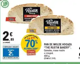 E.Leclerc THE RUSTIK BAKERY Pan de molde hogaza oferta