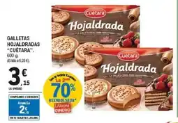 E.Leclerc CUÉTARA Galletas hojaldradas oferta