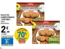 E.Leclerc CUÉTARA Galletas campurrianas oferta