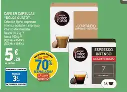 E.Leclerc DOLCE GUSTO Café en cápsulas oferta