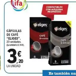 E.Leclerc ELIGES Cápsulas de café oferta