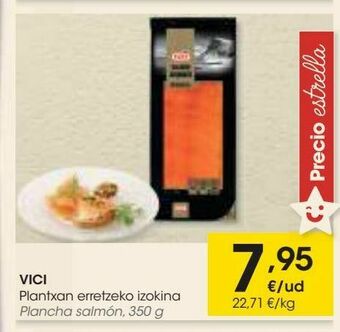 Eroski Vici plancha salmón, 350 g oferta