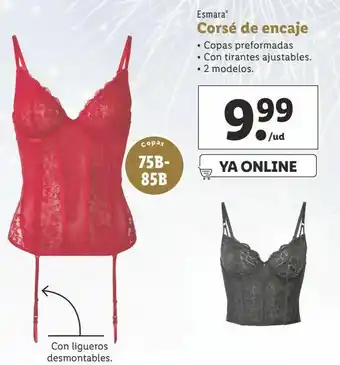 Lidl Corsé esmara oferta