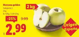 Lidl Origen - manzana golden oferta