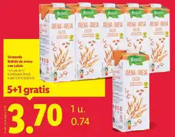 Lidl Vemondo - bebida de avena con calcio oferta