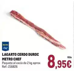Makro Chef select - lagarto cerdo duroc oferta