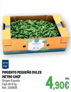 Makro Chef select - pimiento pequeño dulce oferta