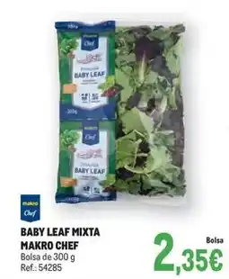 Makro Chef select - baby leaf mixta oferta