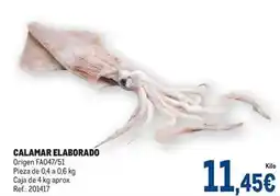 Makro Origen - calamar elaborado oferta