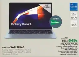 El Corte Inglés Samsung - galaxy book4 oferta