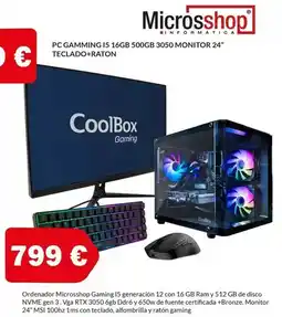 Microsshop Coolbox - microsshop gaming 15 oferta