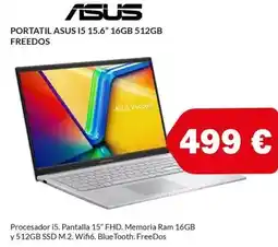 Microsshop Asus - portatil i5 15.6 16gb 512gb freedos oferta