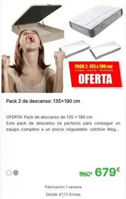 Mobiprix Perfecto - pack 2 de descanso oferta
