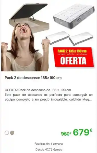 Mobiprix Perfecto - pack 2 de descanso oferta