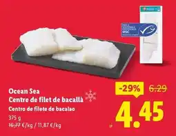 Lidl Ocean sea - centre de filete de bacalao oferta
