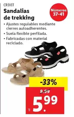 Ocine Crivit - sandalias de trekking oferta
