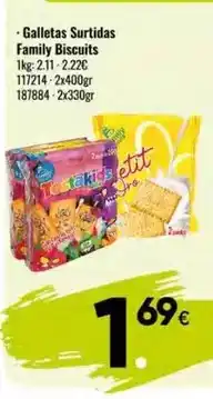 Family Cash Family - galletas surtidas biscuits oferta