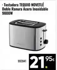 Family Cash Tequio - tostadora doble ranura acero inoxidable 9800w oferta