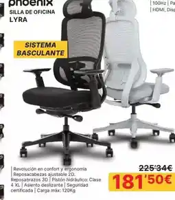 Dynos Informática Phoenix - silla de oficina lyra oferta
