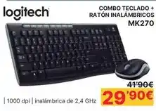Dynos Informática Logitech - combo teclado + ratón inalámbricos mk270 oferta