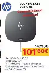 Dynos Informática Hp - docking base usb-c g5 oferta