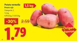 Lidl Origen - patata vermella oferta