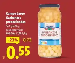 Lidl Campo largo - garbanzos precocinados oferta