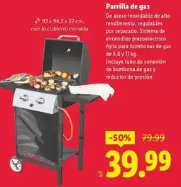 Lidl Sistema - parrilla de gas oferta
