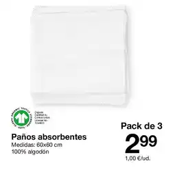Zeeman Paños absorbentes oferta