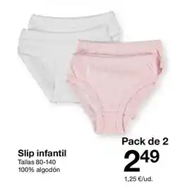 Zeeman Slip infantil oferta