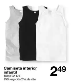 Zeeman Camiseta interior infantil oferta