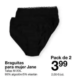 Zeeman Braguitas para mujer Jane oferta