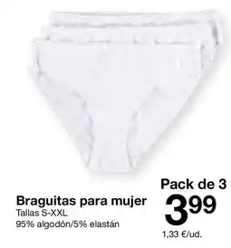 Zeeman Braguitas para mujer oferta