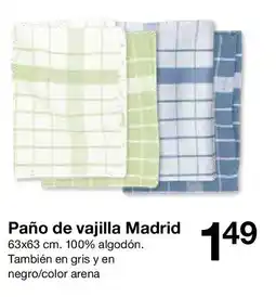 Zeeman Paño de vajilla Madrid oferta