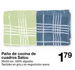 Zeeman Paño de cocina de cuadros Salou oferta