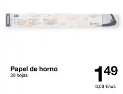 Zeeman Papel de horno oferta