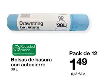 Zeeman Bolsas de basura con autocierre oferta