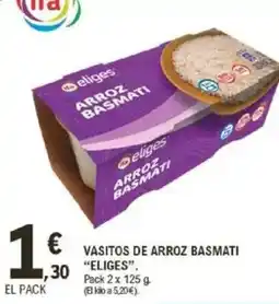 E.Leclerc IFA ELIGES Vasitos de arroz basmati oferta