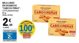 E.Leclerc CABO DE PEÑAS Mejillones en escabeche oferta