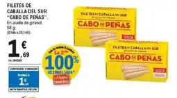 E.Leclerc CABO DE PEÑAS Filetes de caballa del sur oferta