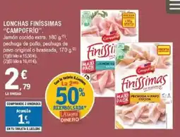 E.Leclerc CAMPOFRÍO Lonchas finissimas oferta