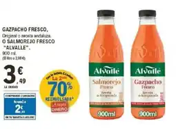 E.Leclerc ALVALLE Gazpacho fresco, original o receta andaluza. o salmorejo fresco oferta