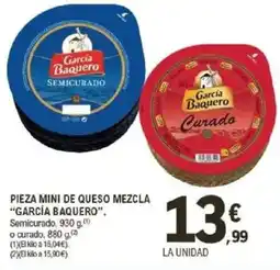 E.Leclerc GARCÍA BAQUERO Pieza mini de queso mezcla oferta