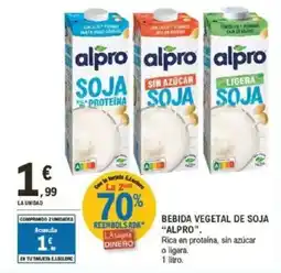 E.Leclerc ALPRO Bebida vegetal de soja oferta