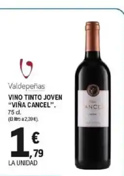 E.Leclerc VIÑA CANCEL Vino tinto joven oferta