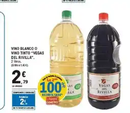 E.Leclerc VEGAS DEL RIVILLA Vino blanco o vino tinto oferta