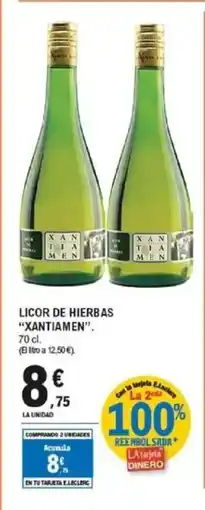E.Leclerc XANTIAMEN Licor de hierbas oferta